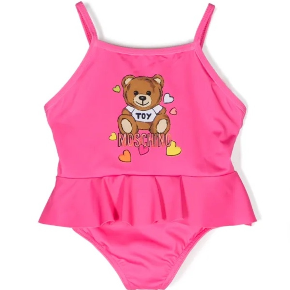 Moschino baby, Pink Teddy Bear Swimsuit